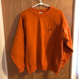 Nike Cre Neck Sweater Orange Men’s Medium